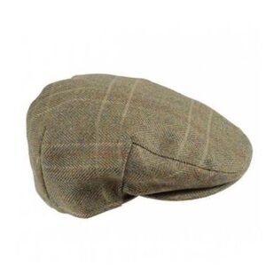 Barbour wool tartan flat cap size 7 3/8